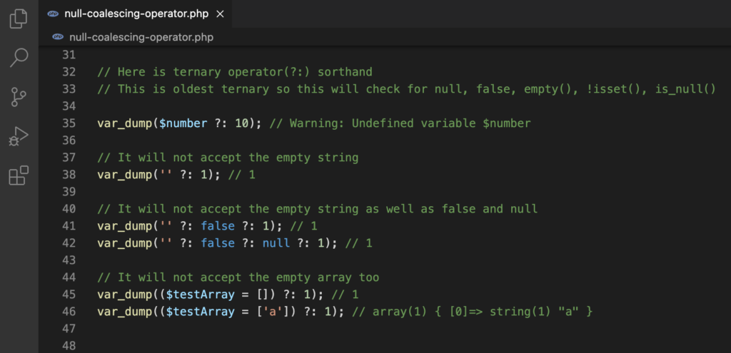 Ternary Operator Shorthand